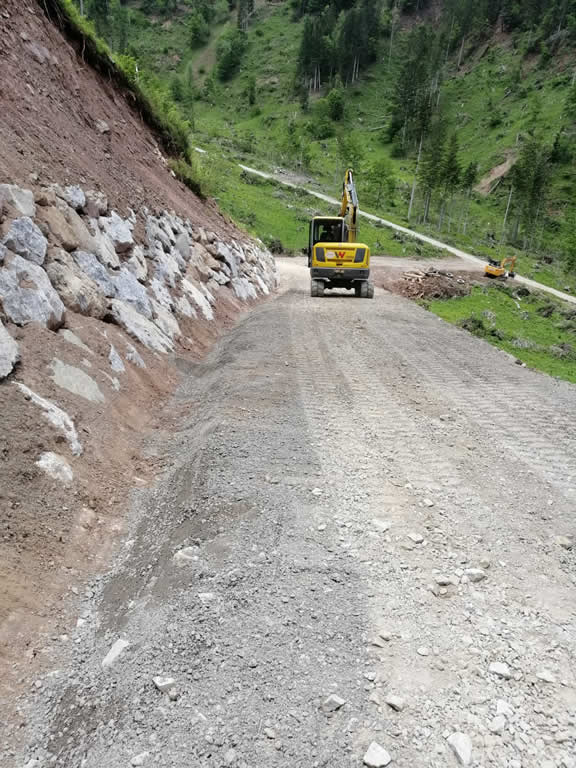 FOTO 10b - Realizzazione e ripristino viabilità forestale - Pista Forestale Pierabeck - Forni Avoltri immagine NEW